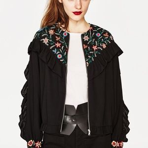 Zara embroidered jacket